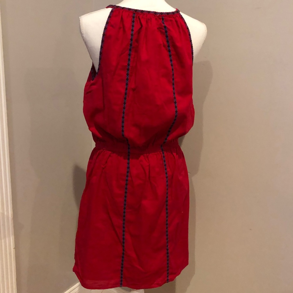 BEACHlunchLOUNGE red dress with tassels cute boho - Picture 3 of 6
